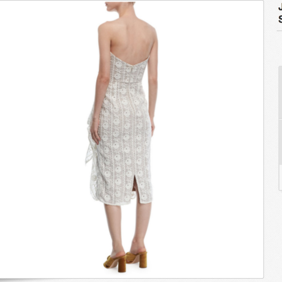 Alas De Angel Strapless Bustier Eyelet Lace Dress - Picture 6 of 7